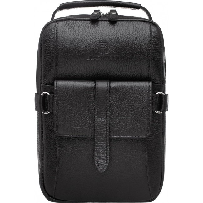 Однолямочный рюкзак Blackwood Calton Black Черный - фото №2
