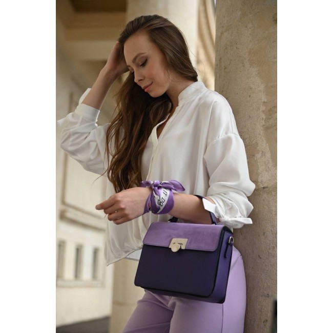 Женская сумка BRIALDI Agata (Агата) relief purple - фото №3