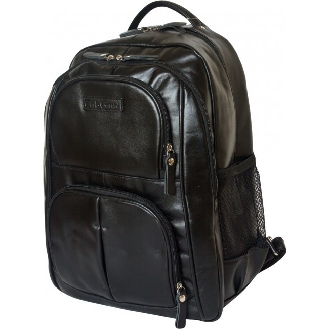 Кожаный рюкзак Carlo Gattini Rivarolo 3071-01 Черный Black - фото №1