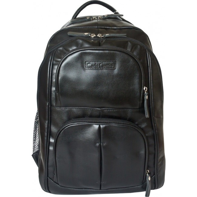 Кожаный рюкзак Carlo Gattini Rivarolo 3071-01 Черный Black - фото №2
