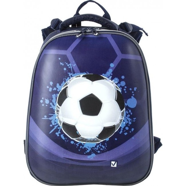 Школьный ранец Brauberg Extra Футбол (фиолетовый) - фото №1