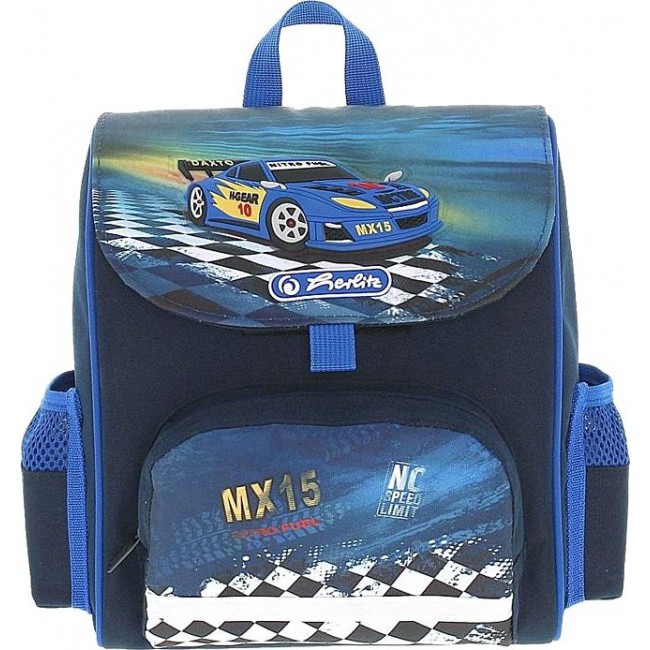 Рюкзак Herlitz Mini softbag Гоночная машина (синий) - фото №1