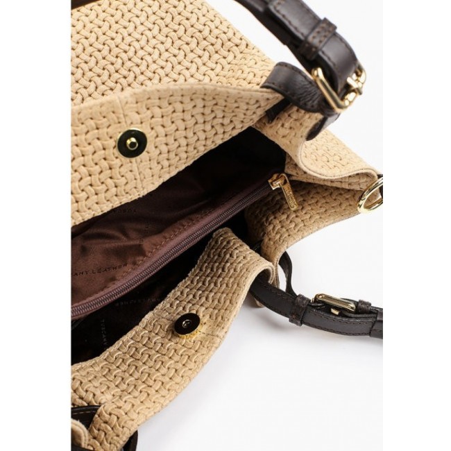 Кожаная сумка Tuscany Leather TL KeyLuck TL141573 Бежевый - фото №5