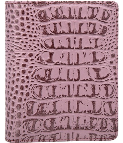 Обложка для автодокументов Sergio Belotti 7301 croco pink- фото №1