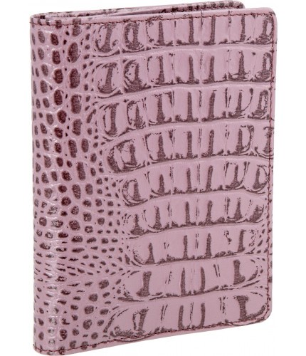 Обложка для автодокументов Sergio Belotti 7301 croco pink- фото №1