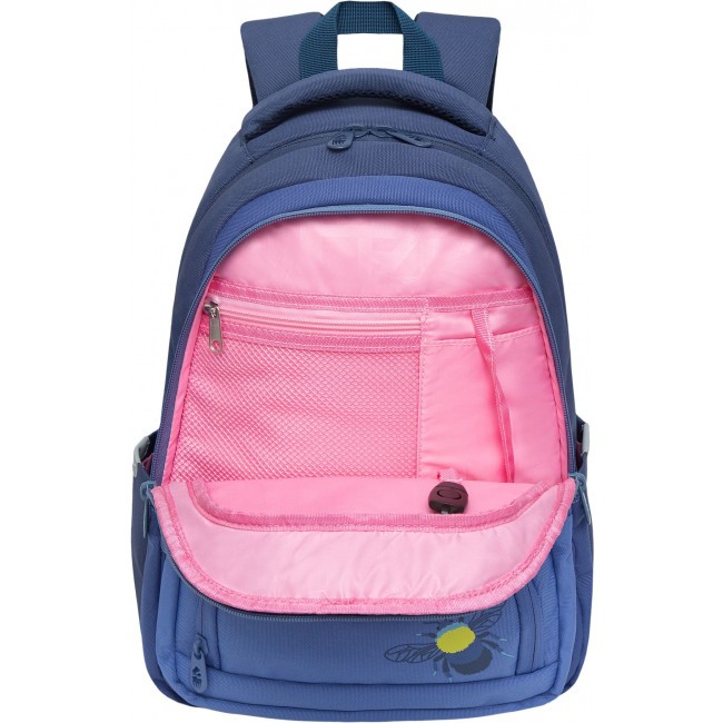 Рюкзак школьный Grizzly RG-262-1 синий-голубой - фото №4
