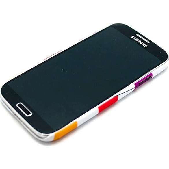 Чехол для Samsung Kawaii Factory Чехол для Samsung Galaxy S4 серия "Sports shirt" Purple, red, yellow stripes - фото №2