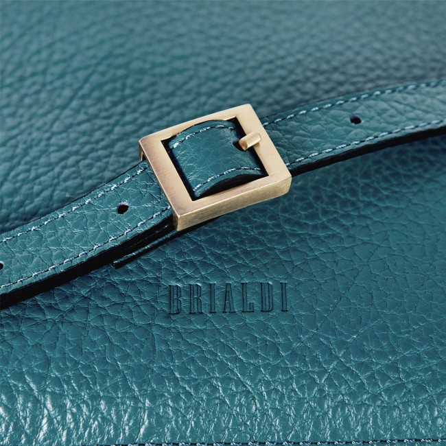 Сумка-шопер BRIALDI Dora (Дора) bison turquoise - фото №14