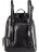 Кожаный дамский рюкзак Monkking риз-522-1 Черный - фото №3