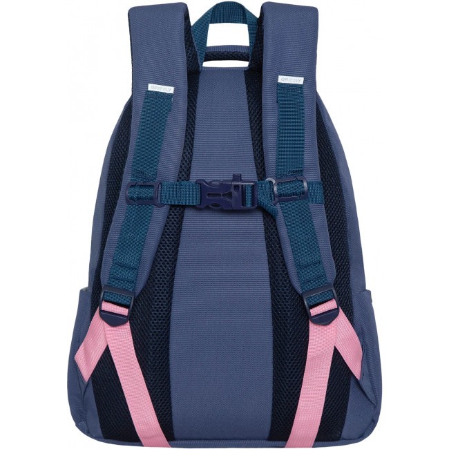 Рюкзак школьный Grizzly RG-262-1 синий-розовый - фото №3