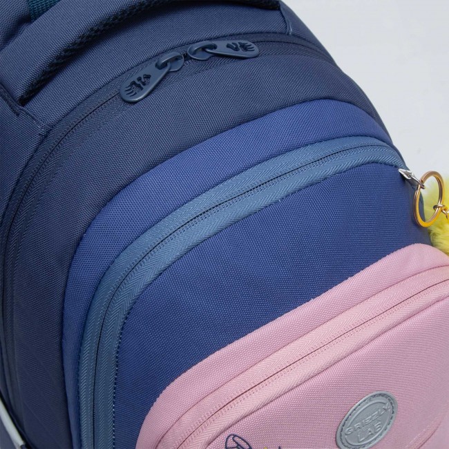 Рюкзак школьный Grizzly RG-262-1 синий-розовый - фото №6