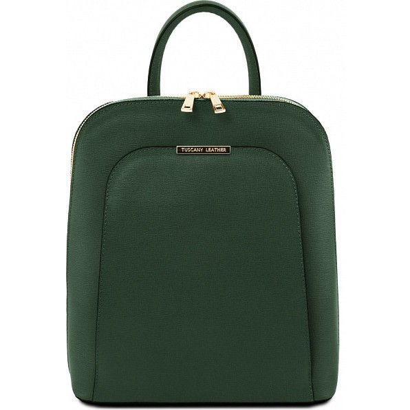 Женский рюкзак из кожи Tuscany Leather TL bag TL141631 ForestGreen - фото №1