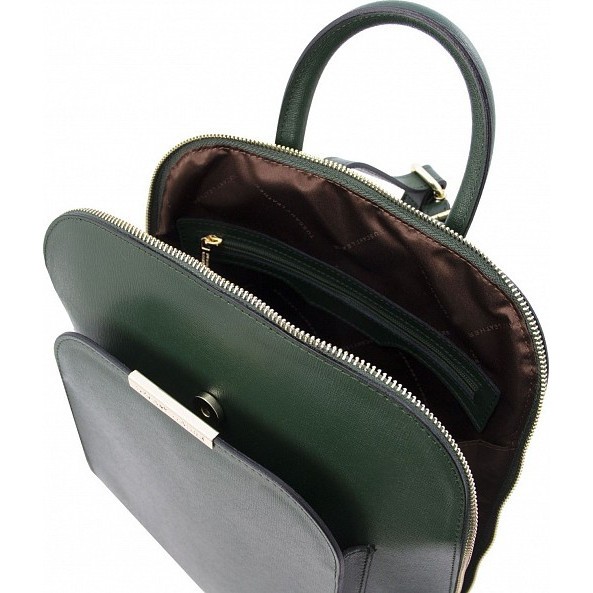Женский рюкзак из кожи Tuscany Leather TL bag TL141631 ForestGreen - фото №5