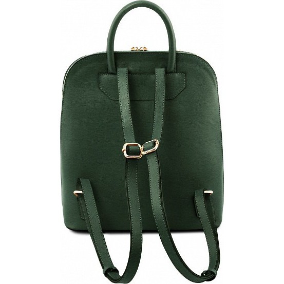 Женский рюкзак из кожи Tuscany Leather TL bag TL141631 ForestGreen - фото №3