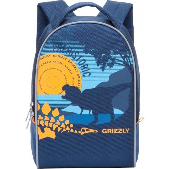 Рюкзак Grizzly RS-734-6 Синий Динозавр - фото №1