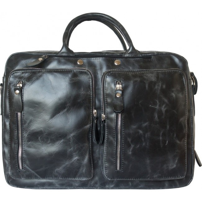 Кожаная сумка-рюкзак Carlo Gattini Ferrone 3063-05 Черный Black - фото №1