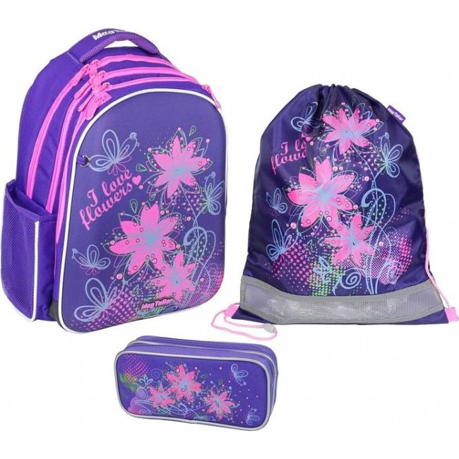 Рюкзак Mag Taller  Stoody с наполнением Цветы (фиолетовый) - фото №1