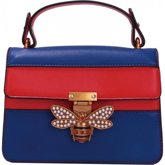 Женская сумка OrsOro DS-815 Синий, Красный - фото №1