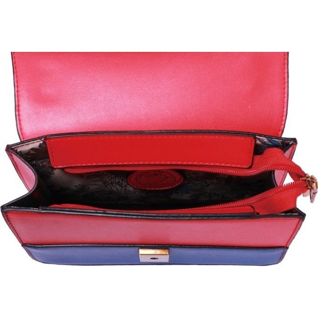 Женская сумка OrsOro DS-815 Синий, Красный - фото №4