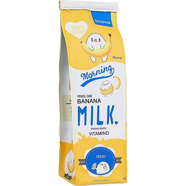Пенал Kawaii Factory Пакет молока Желтый - фото №1