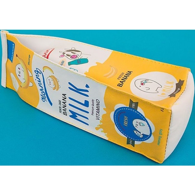 Пенал Kawaii Factory Пакет молока Желтый - фото №2
