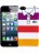 Чехол для iphone Kawaii Factory Чехол для iPhone 5/5s серия "Sports shirt" Разноцветные полоски - фото №1