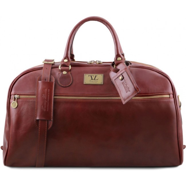 Дорожная кожаная сумка Tuscany Leather TL Voyager  большой размер TL141422 Коричневый - фото №1