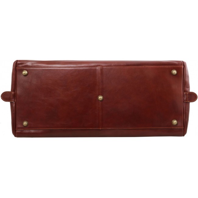 Дорожная кожаная сумка Tuscany Leather TL Voyager  большой размер TL141422 Коричневый - фото №4