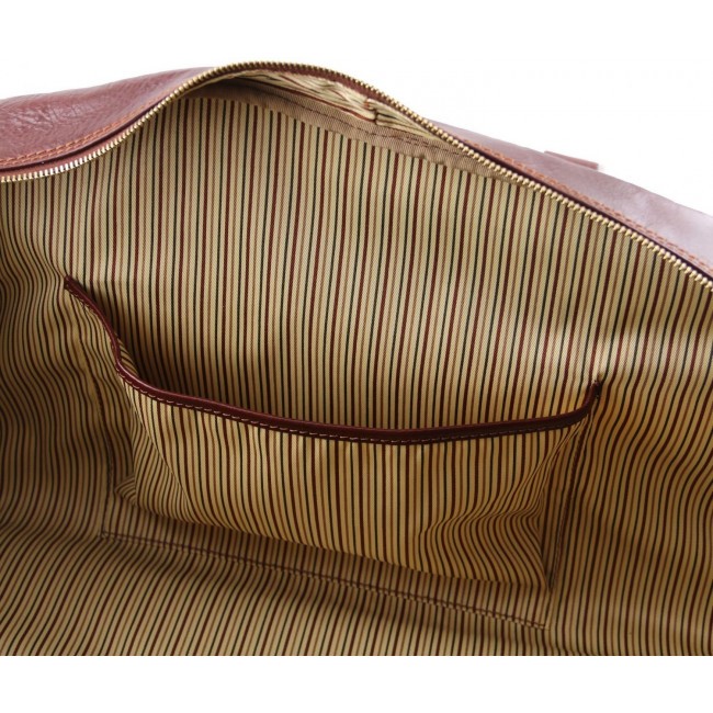 Дорожная кожаная сумка Tuscany Leather TL Voyager  большой размер TL141422 Коричневый - фото №6
