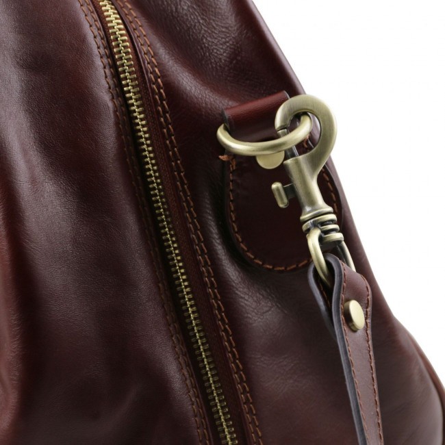 Дорожная кожаная сумка Tuscany Leather TL Voyager  большой размер TL141422 Коричневый - фото №8