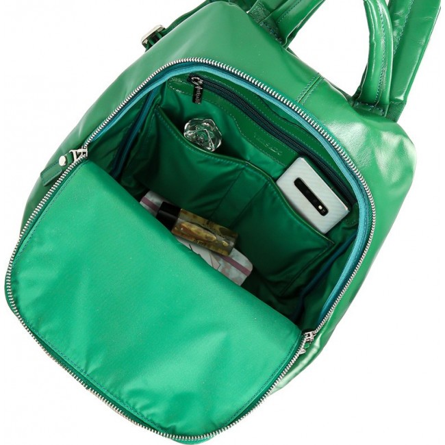 Кожаный рюкзак Versado VD170 green Зеленый - фото №4