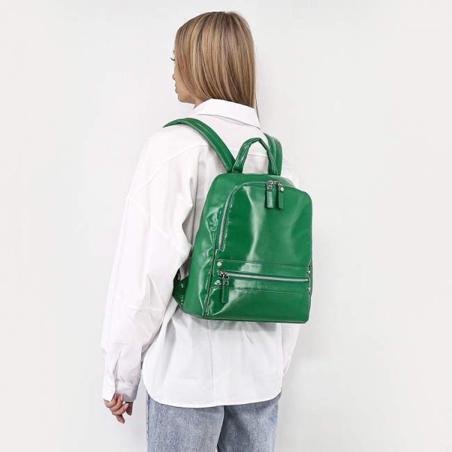 Кожаный рюкзак Versado VD170 green Зеленый - фото №1