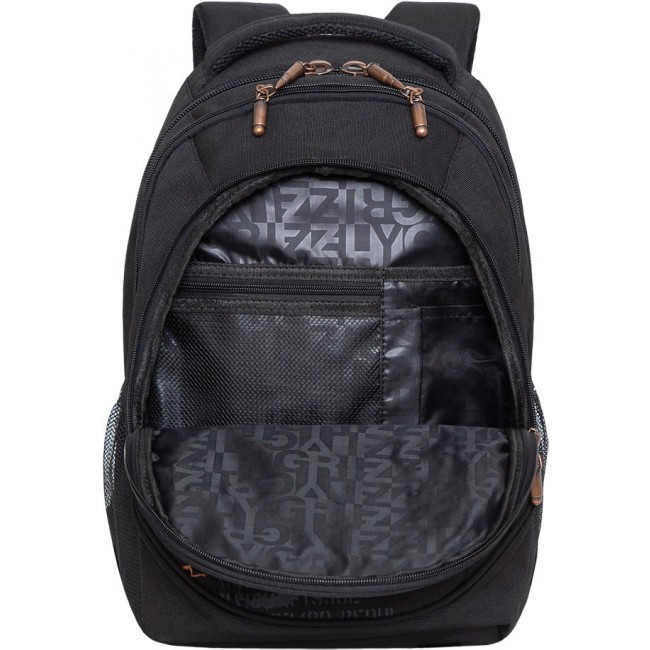 Рюкзак для подростка для школы Grizzly RU-501-1 Черный - фото №7