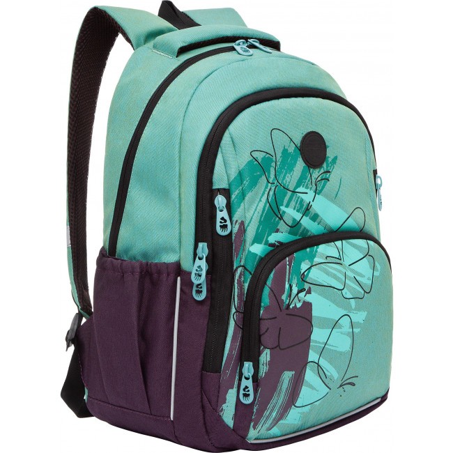 Рюкзак Grizzly RD-243-1 бирюзовый - фиолетовый - фото №1