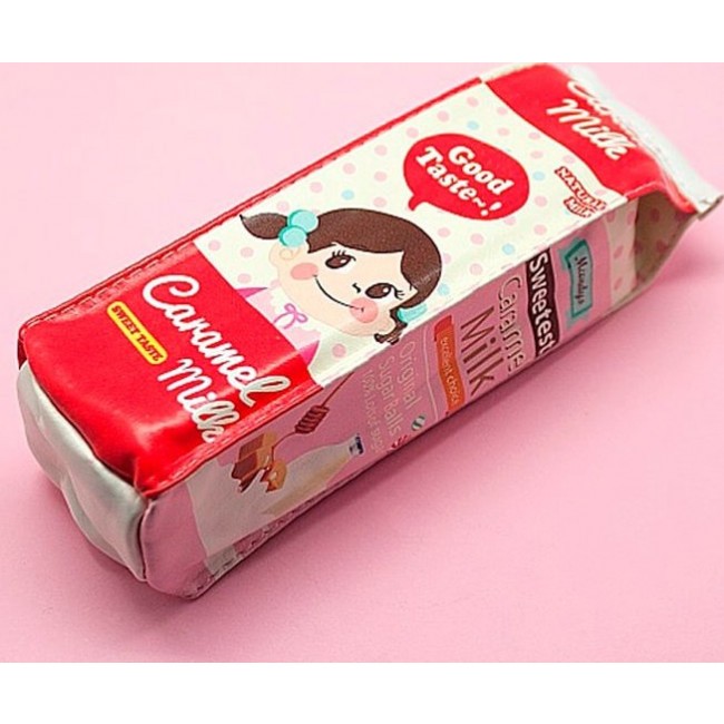 Пенал Kawaii Factory Пакет молока Красный - фото №2