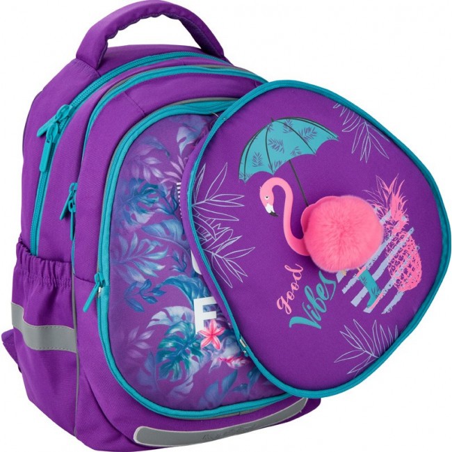 Рюкзак Kite Education K20-700M(2p) Beautiful tropics Фиолетовый - фото №3