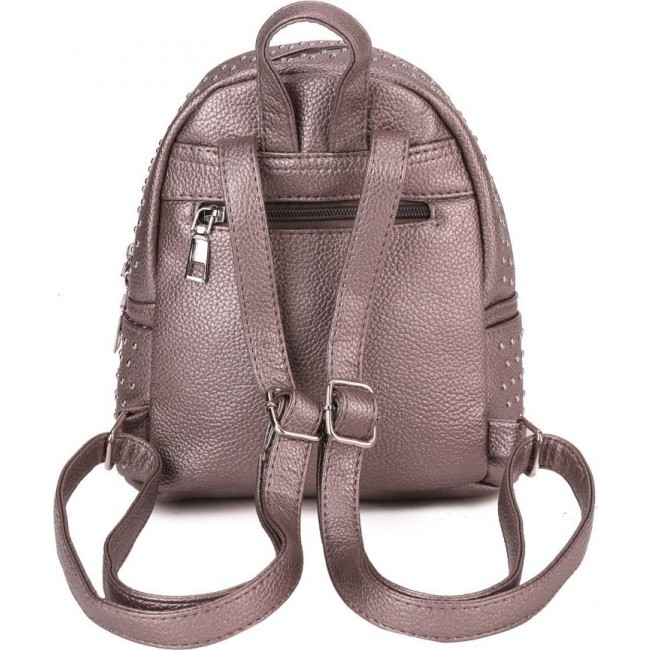 Женский рюкзак кожа OrsOro DS-985 Бронза серебристый - фото №3