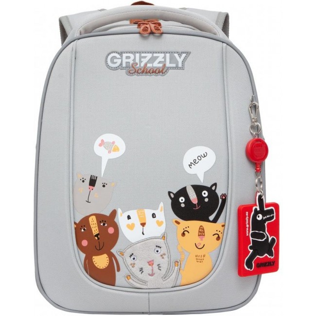Рюкзак Grizzly RAf-192-4 серый - фото №2