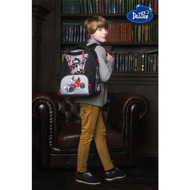Рюкзак школьный для мальчика DeLune 8 Мото - фото №7