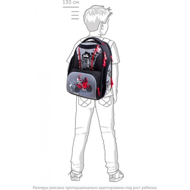 Рюкзак школьный для мальчика DeLune 8 Мото - фото №9