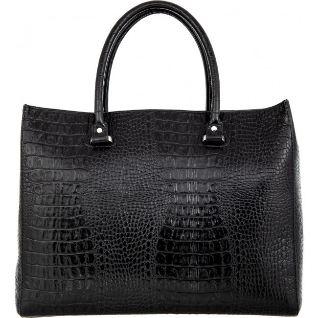 Женская сумка Sergio Belotti 7524 Croco (KM) black Cap - фото №4