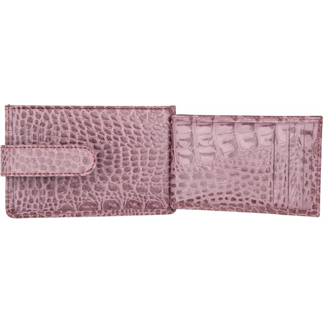 Кредитница Sergio Belotti 7401 croco pink - фото №4