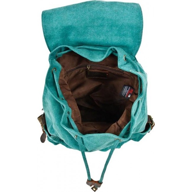 Городской рюкзак из брезента Polar П3062 Зеленый - фото №4