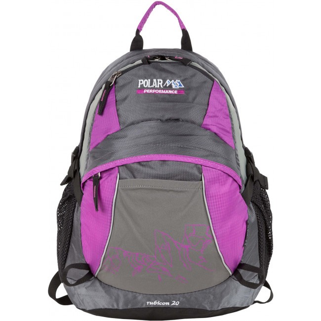 Рюкзак Polar П1563 Серый-Фиолетовый - фото №2