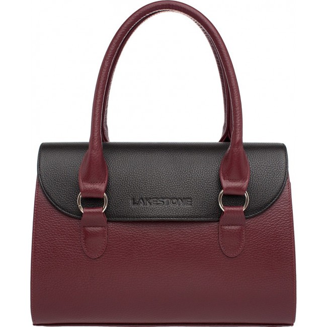 Женская сумка Lakestone Bloy Бордовый Burgundy - Black - фото №1