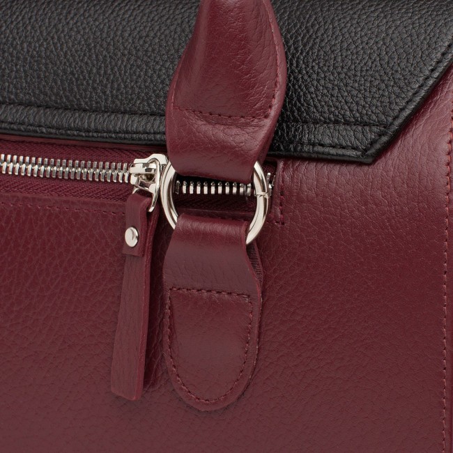 Женская сумка Lakestone Bloy Бордовый Burgundy - Black - фото №7