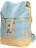 Рюкзак из натуральной кожи Sofitone RM 002 P2/A3 Бирюзовый-Кремовый - фото №2