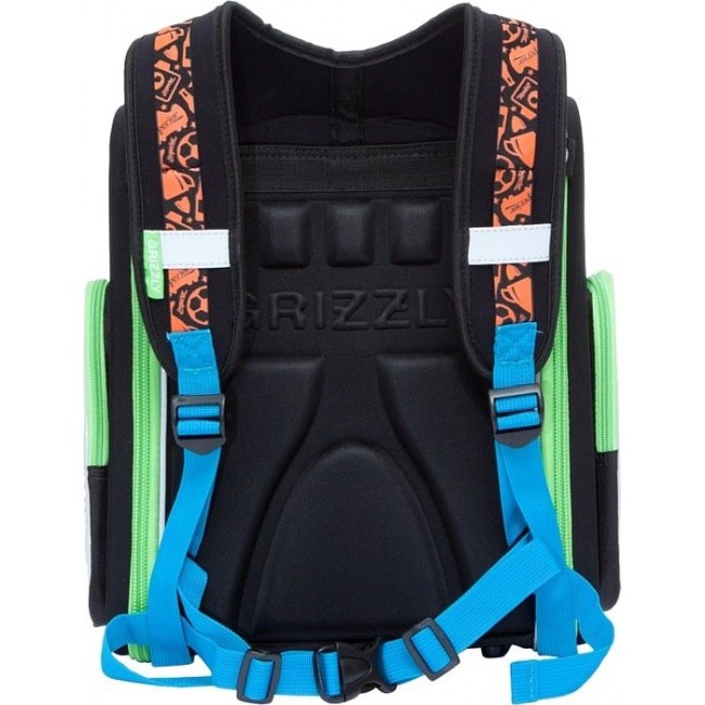Ранец для мальчика Grizzly RA-770-3 Футбол (черный) - фото №3