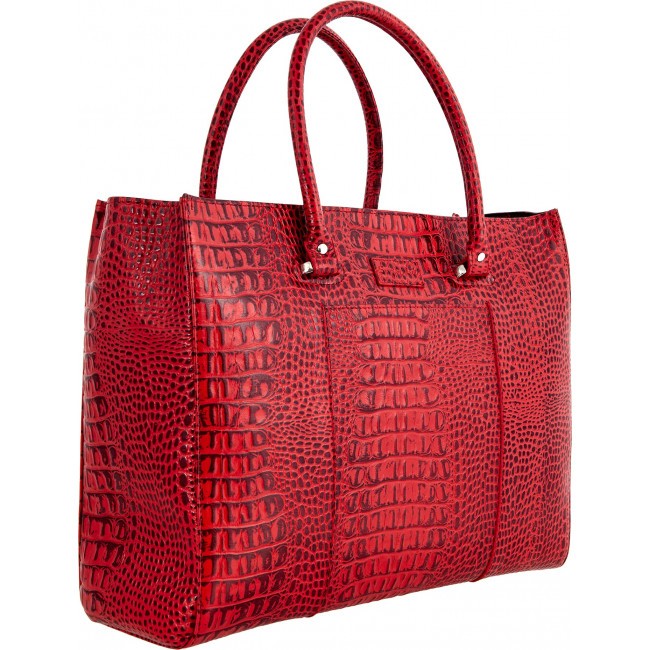 Женская сумка Sergio Belotti 7524 Croco (KM) red Capri - фото №1