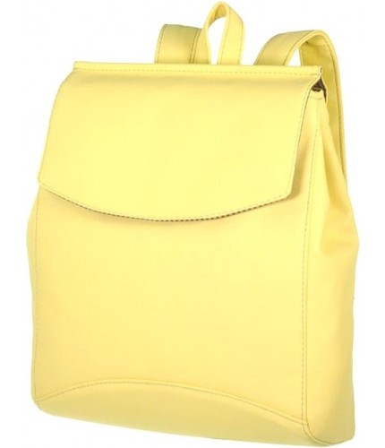 Стильный кожаный рюкзак Asgard Р-5263 Желтый- фото №1